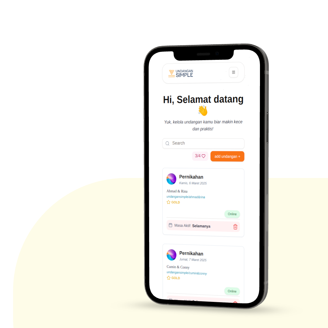 Beri Nama Undanganmu